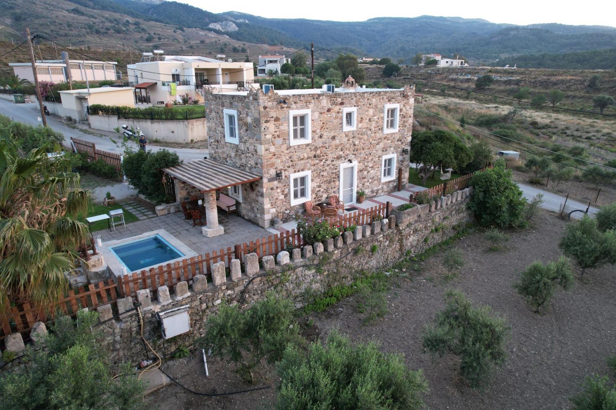 Traditional Kos Villa With Swimming Pool, Lawn Yard And Bbq Esterno foto