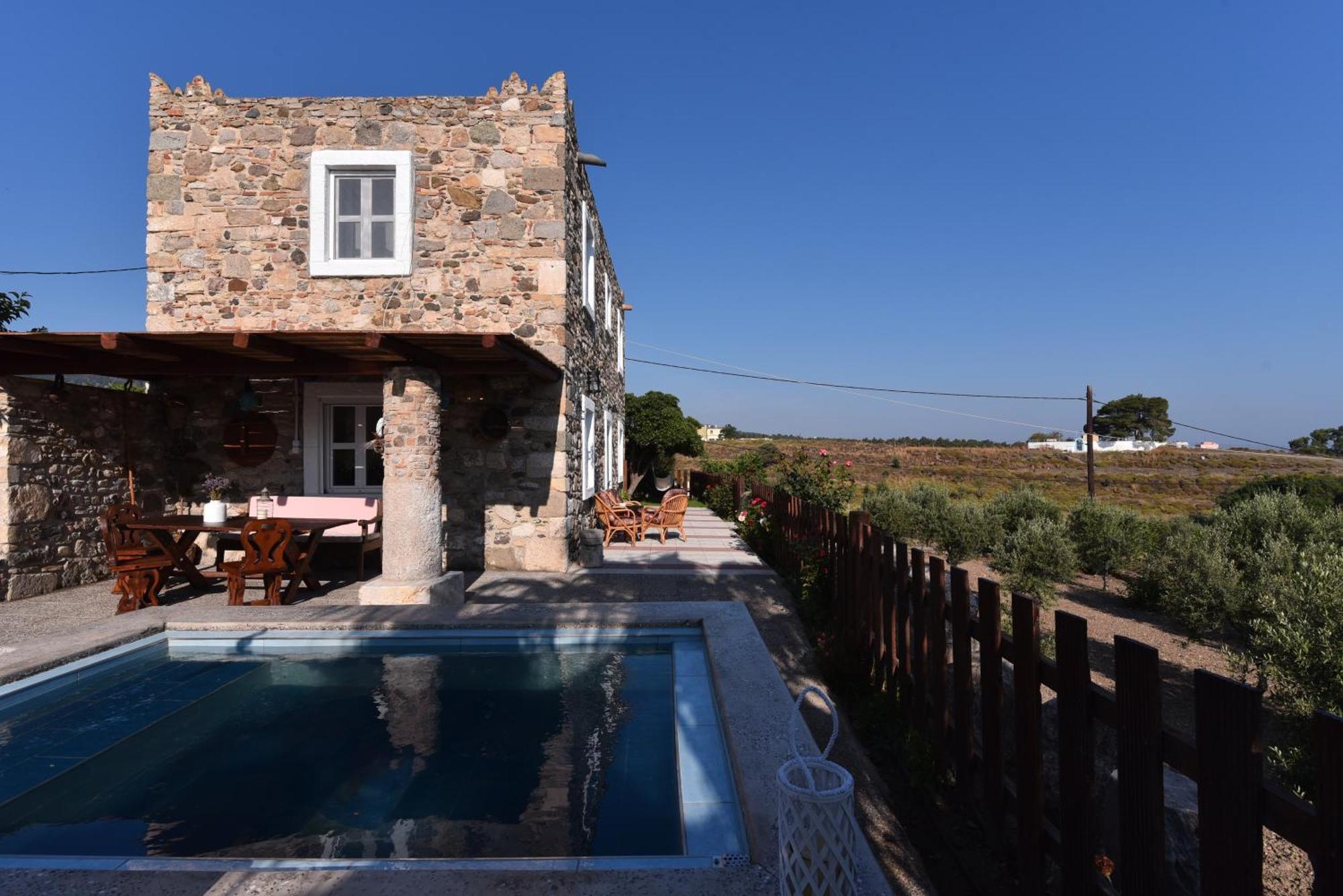 Traditional Kos Villa With Swimming Pool, Lawn Yard And Bbq Esterno foto